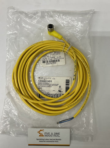 Molex Brad  80299-A / 1200651451  Micro-Change Cable 3P, 5M,  90 Degree