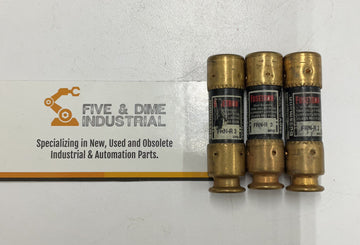 Bussmann Fusetron FRN-R-3  3A Fuse Lot of (3)