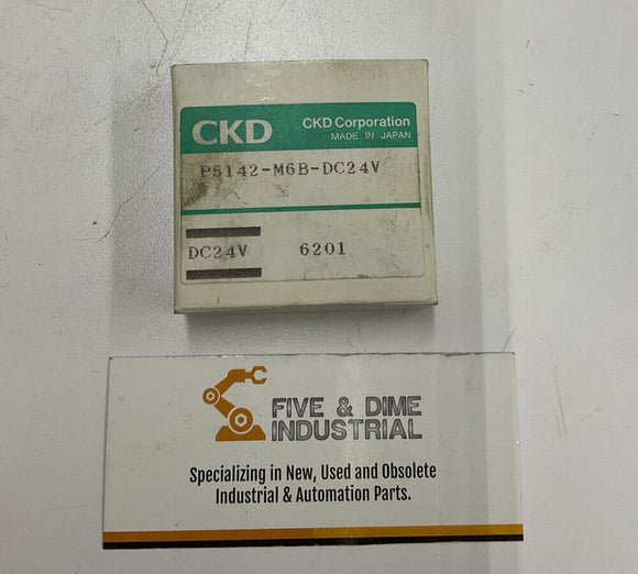 CKD P5142-M6-DC24V Solenoid Valve w/ Gasket and Hardware