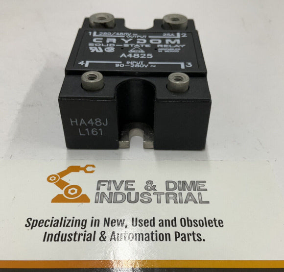 Crydom A4825 Solid State Relay Input 90-280AC, Output 280/480 Vac 25A