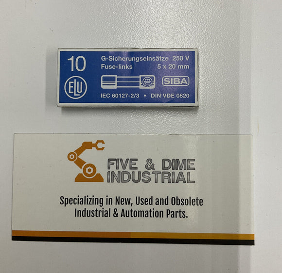 Siba 24890 Fuse links 500mA 250V