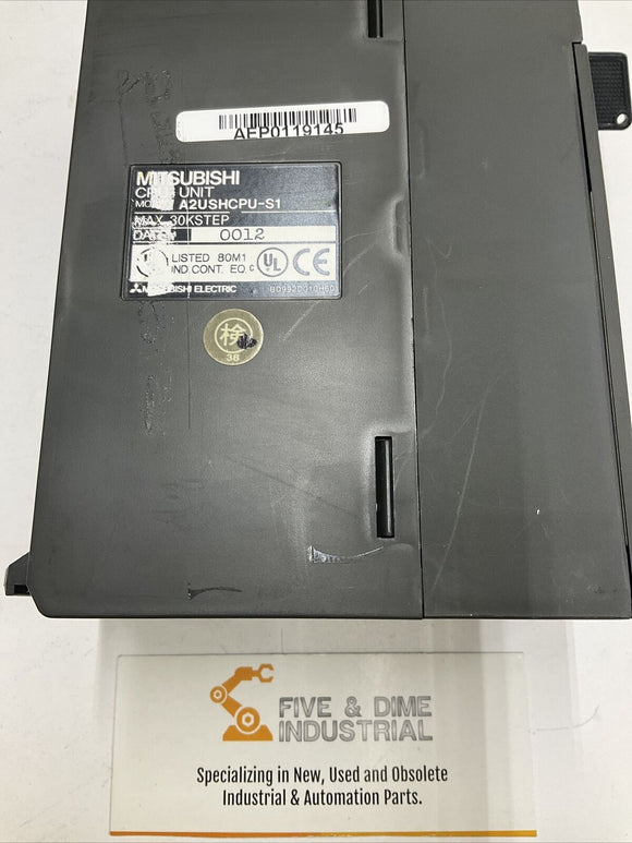 Mitsubishi A2USHCPU-S1 CPU PLC, 30k Step Processor w/ Key