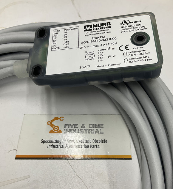 Murr Elektronik 8000-84410-3331000 M12 Distribution Module 10.0M