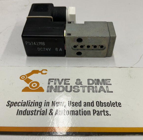 CKD P5142-M6-DC24V Solenoid Valve w/ Gasket and Hardware