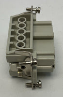 Harting 10 E-BU-S HAN Female Connector, 10 Pole, 10 Pin, Screw Terminal-6