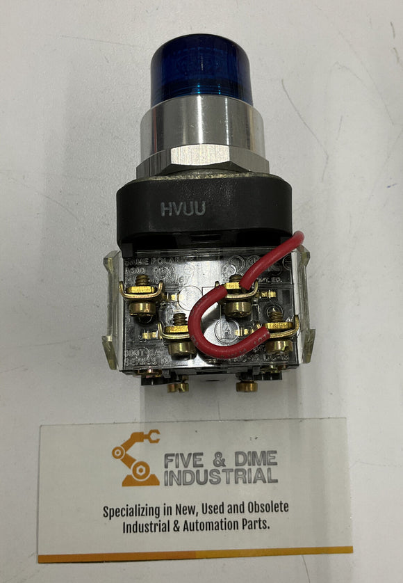 Allen Bradley 800T-PTH16B Pilot Light Type 4 120V Blue