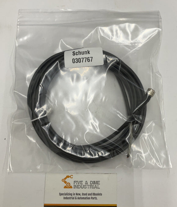 Schunk 0307767 M8-Plug Male Straight 4-Pin Cable 5 Meter