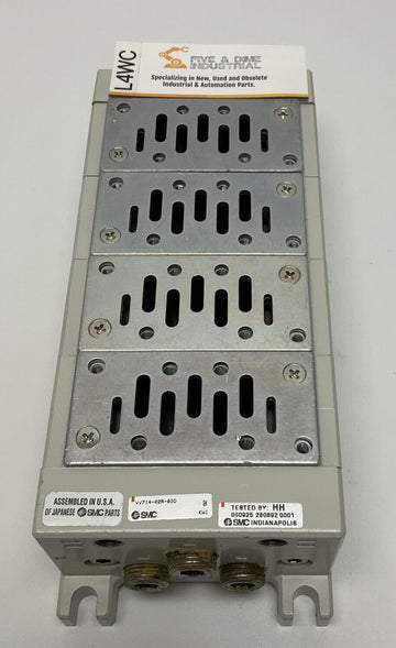 SMC VV714-02R-03D 4-Bank Valve Manifold