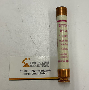 Gould Shawmut Lot of 5 TRS3-2/10R Dual Element Fuses 3-2/10 Amp RK5 - 0