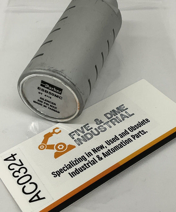Parker ESB50MC Pnuematic Silencer Muffler 250 PSI Schucker 0702.0108