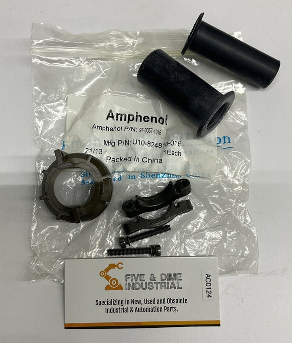 Amphenol 97-3057-1016-1 Cable Clamp w/ Rubber Bushing Size 24 28