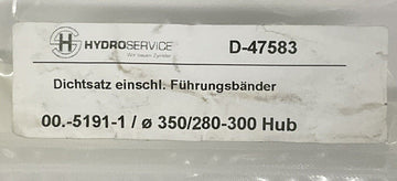 HydroService D-47583 Seal Kit 00.5191-1 / 350/280-300 Hub - 0