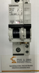 Siemens 5SY41 Circuit Breaker MCB-A2 2 Amp   w/ 5ST3010 Auxiliary Switch-2