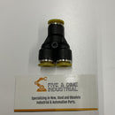 Clippard PQ-YU-12 Push-Quick Y Union 3/8".  Lot of 5-2