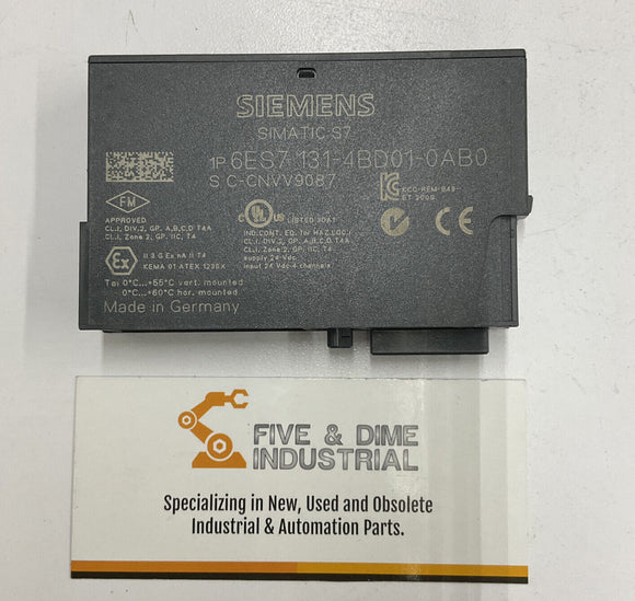 Siemens 6ES7 131-4BD01-0AB0 PLC Input & Output Module