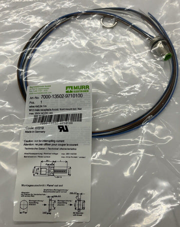 Murr Elektronik 7000-13502-9710100 M12 4-Wire Receptacle 1M Front Mount - 0