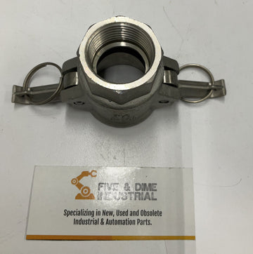 Dynaflo 0400684 1" Female Coupler Part D 1" Npt 3/16 SS