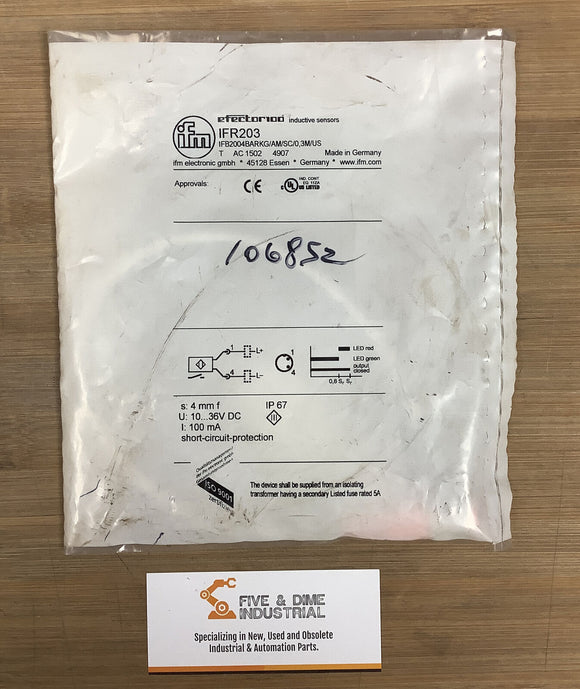 IFM Efector IFR203 Proximity Sensor