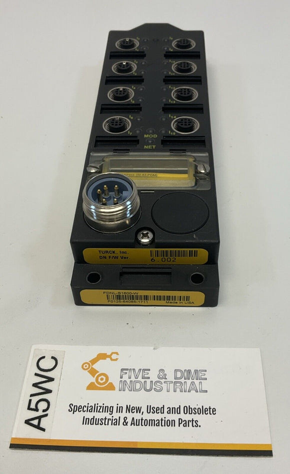 Turck FDNL-S1600-W Devicenet Bus Stop Station