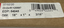 Starrett 128597 Oil Hardened Precision Ground Flat Stock 18"x 1" x 3/16"-4