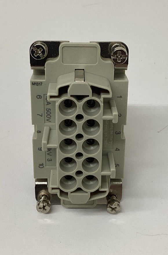 Mencom CSHF-10 Female 10-Pole Rectangular Insert