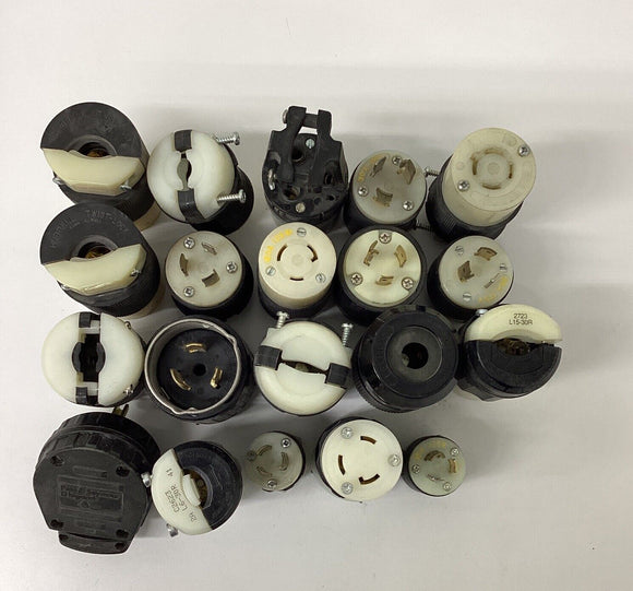 Miscellaneous Hubbell and Legrand Lot of 20 Plugs HBL2413 and more
