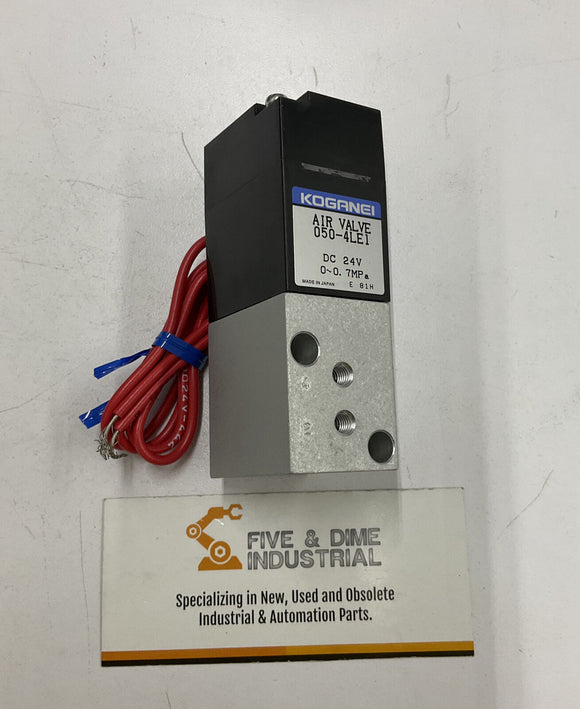 Koganei 050-4LE1 24VDC Solenoid Pneumatic Valve