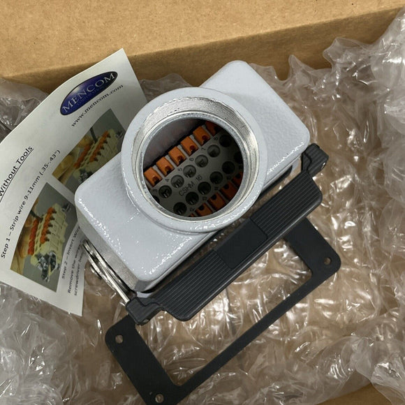 Mencom MQLS-16IVA40 16-Pole Rectangular Connector Kit M40, Single Latch