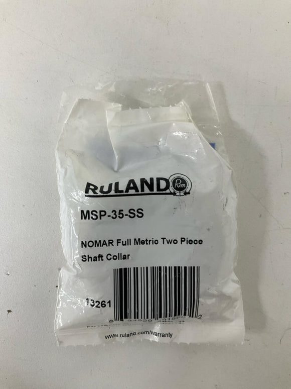Ruland MSP-35-SS 2-Piece Full Metric Stainless Shaft Collar