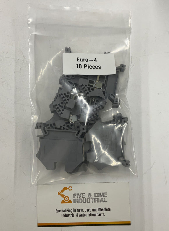 Morsettitalia Euro4 DIN Rail Contact Block Lot of 10