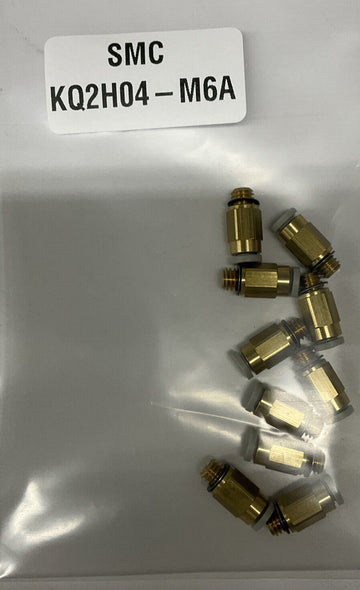 SMC KQ2H04-M6A 4mm OD Tube x m6 Male Fittings (10-Pack)