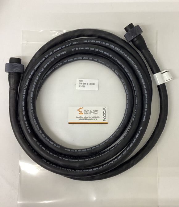 Turck GYM-GKM-40-4M/5600 Power Cable U2-07083 4-Meters