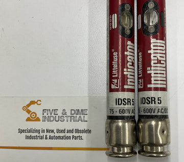 Littelfuse Indicator IDSR 5 Lot of 2  600V Fuse - 0