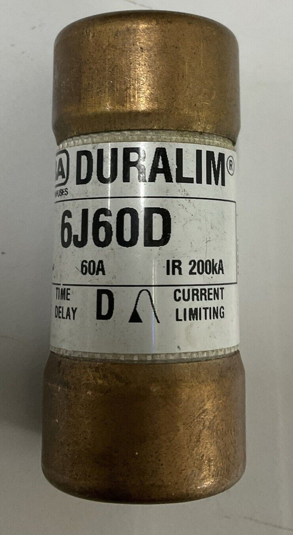 Siba 6J60D Duralim Dual Element Fuse 60A 600 Vac