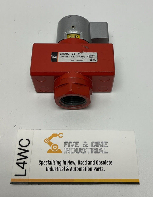 SMC VHS400-04-X1 Pressure Relief Valve 3-Port 1/2" NPT