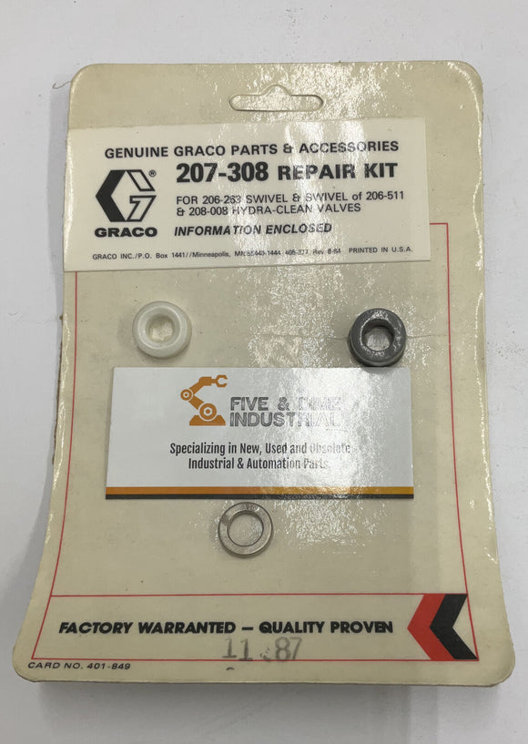 Graco 207-308 Swivel Repair Kit For Hydra Clean Valves