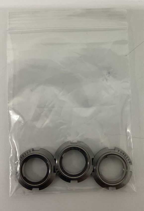 Misumi FUNT15 Bearing Nut 15x1.0. 3-Pack