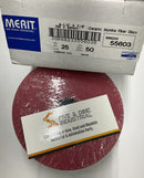 Merit Abrasives 4-1/2" x 7/8" Grit 50 Ceramic Fiber Sanding Discs.  25 pc-5