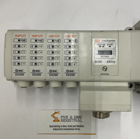 SMC EX250-SDN1-X122 DeviceNet IE2 Input Modules + 8 Various Valves