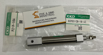 CKD SCPD3-0L-CB-16-45 Pneumatic Cylinder,  Clevis Pin Included