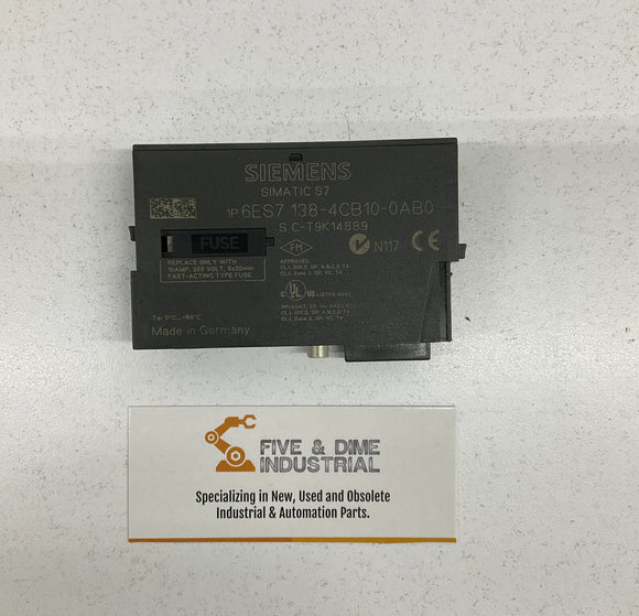 Siemens 6ES7 138-4CB10-0AB0 Power Module
