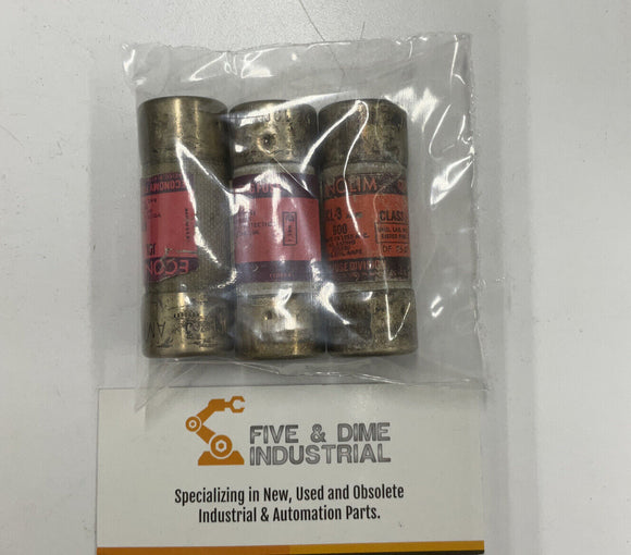 Econolim JCL-3  600V 3A Lot of (3)  Fuse