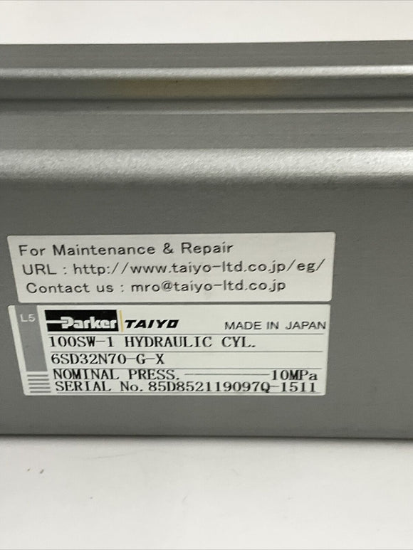 Parker Taiyo 100SW-1  6SD32N70-G-X Hydraulic Cylinder