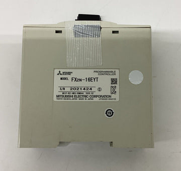 Mitsubishi FX2N-16EYT PLC Output Module, Broken Door - 0