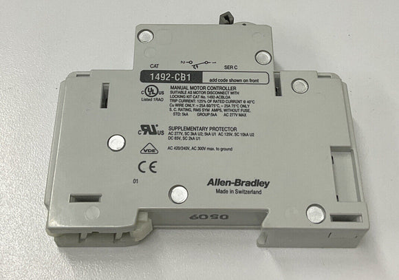 Allen Bradley 1492-CB1G030 Ser. C Circuit Breaker 3A