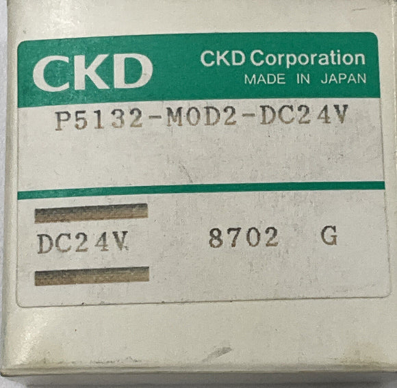 CKD P5132-MOD2-DC24V Solenoid Valve 24 Vdc with Pig Tail