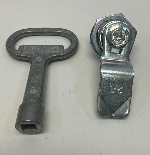 Saginaw 7mm Square Door Latch w/ Key SCE-DL7SC 1/4 Turn