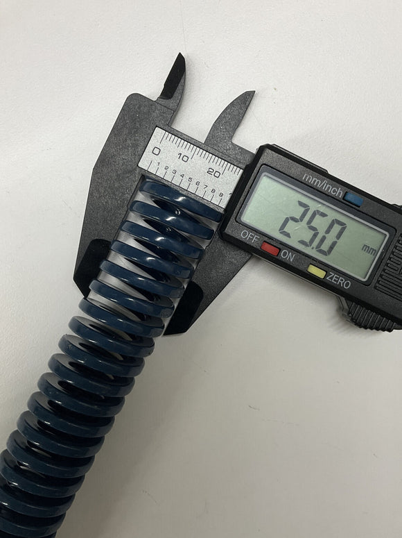 MMC 1/2X1X12 Blue Medium Duty Die Spring 1/2" I,. 1" OD, 12" Length