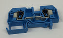 Wago 284-904 Terminal Block Blue Din Mount 600V-4