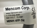 Mencom MINH-4FP-5M  7/8'' Female 4-Wire Single End Cable 5 Meters-2